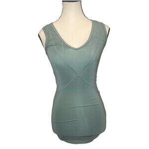 Adidas Stella McCartney GREEN Training Fitted Yoga Athletic Tank Top Sz XS Gym